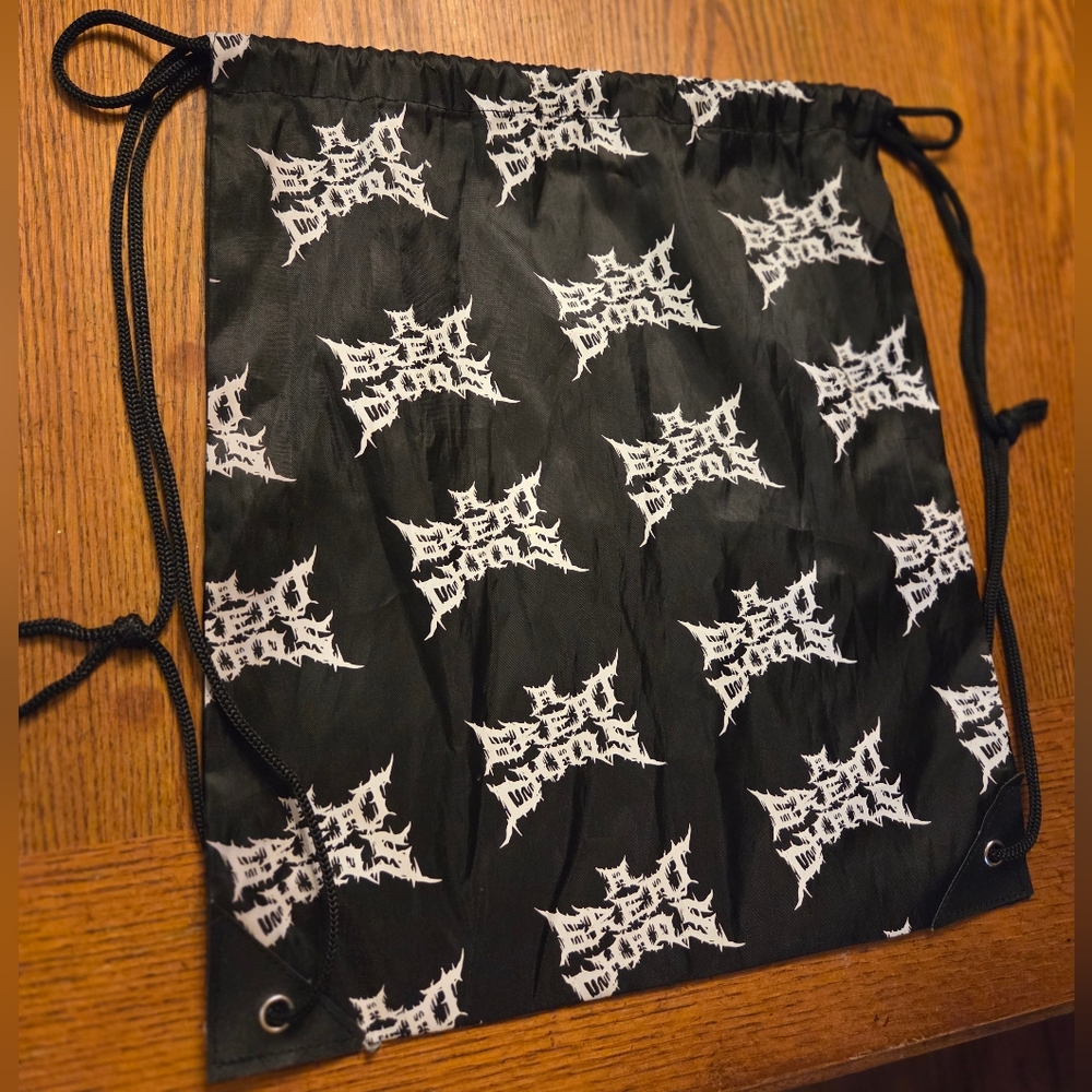 Black and White Geometric Skull Backpack